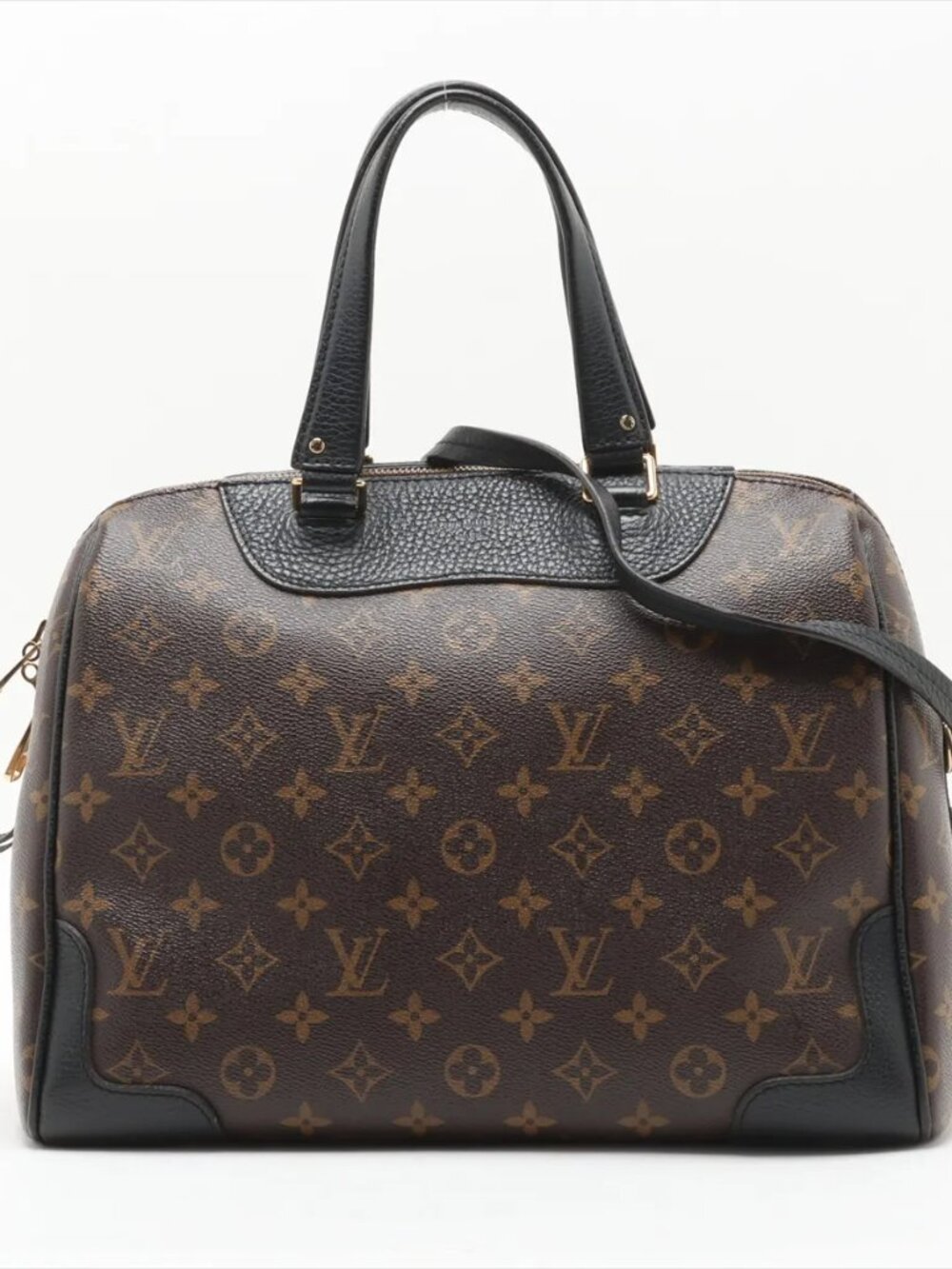 LV Monogram & Black Leather 2 Way S44 MOG